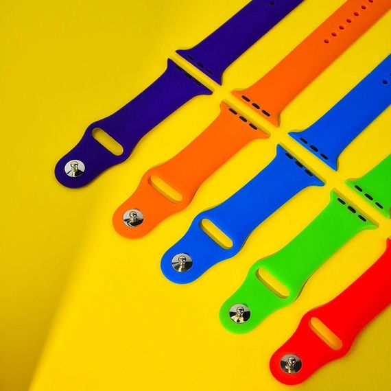 Ремінець Apple Watch Sport Band 42/44/45/49 mm (S/M & M/L) 3pcs avocado | Зображення 6