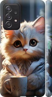 Чохол на Samsung Galaxy A52s 5G A528B Білий кіт "5646m-2583-2448"