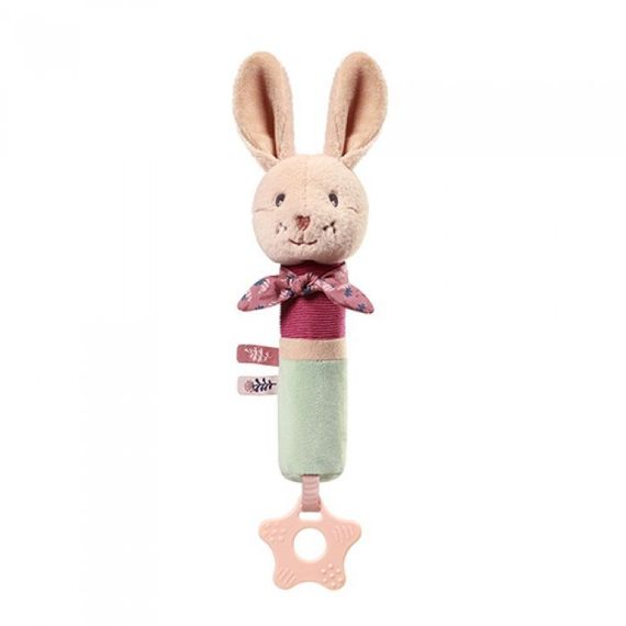 Іграшка пискавка-прорізувач Кролик Каро Babyono 1682 Різнокольоровий shop (5901435418369)