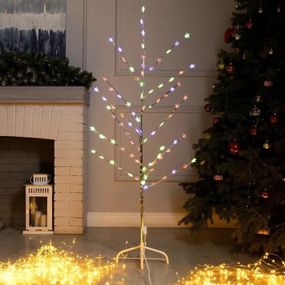 Дерево, що світиться з зірками на стійці, Новорічне дерево гірлянда 72 LED знижка