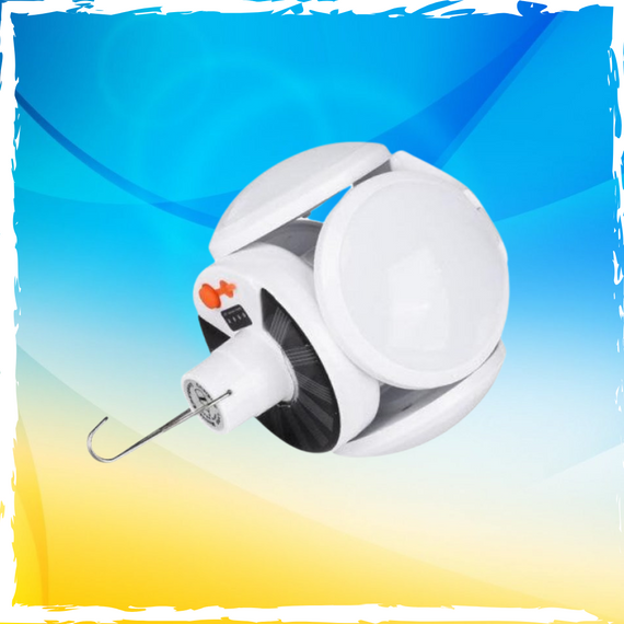 Акумуляторна LED-лампа. Підвісний ліхтар. Лампа кемпінгова Solar. Сонячна батарея | Зображення 2