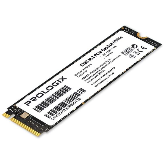 Накопичувач SSD M.2 2280 256GB Prologix (PRO256GS380) | Зображення 1