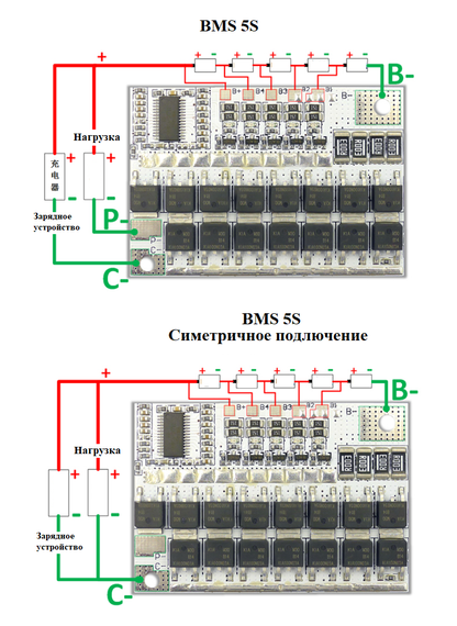 BMS 5S контроллер 100A Модуль защиты 18 В LiFePo4 | Зображення 4