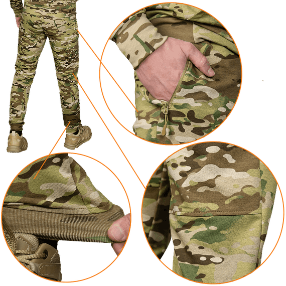 Спортивний костюм Basic Zip Multicam (7982), L | Зображення 3