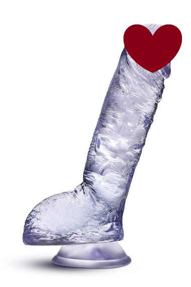 Фалоімітатор на присосці прозорий 23 см sexstyle