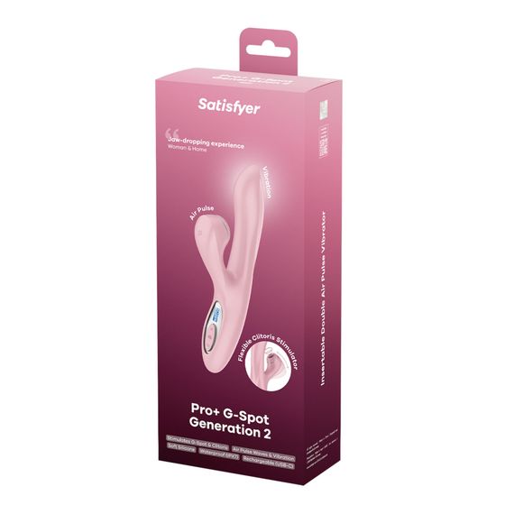 Вакуумний вібратор-кролик Satisfyer Pro+ G-Spot Generation 2 Pink | Зображення 6