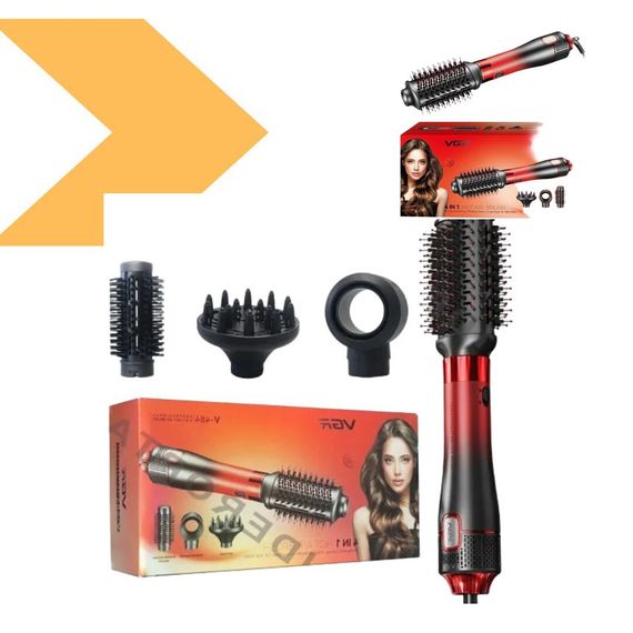 Фен-щітка VGR V-484 RED 4в1 (45585-V484_849) | Зображення 4