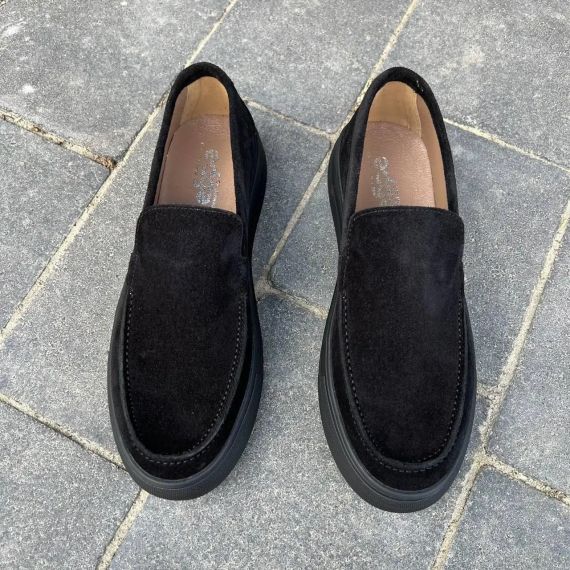 Мужские черные лоферы с замшей 41 размер | Зображення 6