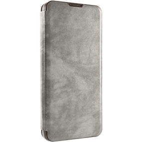 Кожаный чехол-книжка Belora для Xiaomi Poco M7 4G Gray