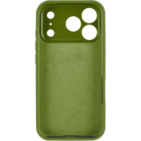 Чохол Silk Full Camera Protective (AA) NO LOGO для Apple iPhone 17 Pro (6.3") Зелений / Dark Olive | Зображення 2