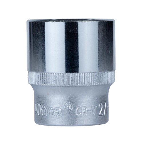 Насадка шестигранна коротка 1/2" 27 мм CrV Ultra