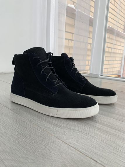 Замшевые кеды на белой подошве | Зображення 1