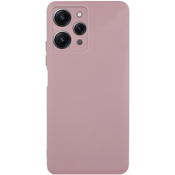 Чехол TPU GETMAN Liquid Silk Full Camera для Xiaomi Redmi 12 Розовый / Pink Sand