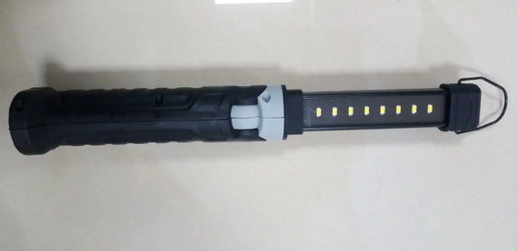 Світлодіодний акумуляторний ліхтар магнітний ручний гаражний 8+1 LED PROTESTER SMD-LED | Зображення 5