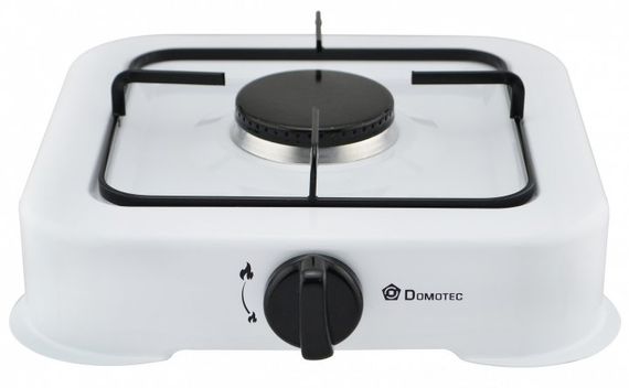 Плита газова настільна газова таганок Domotec MS 6601 біла