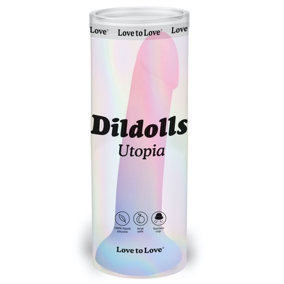 Дилдо з кольоровим градієнтом Love To Love DILDOLLS - UTOPIA L ультрам'який | Зображення 4