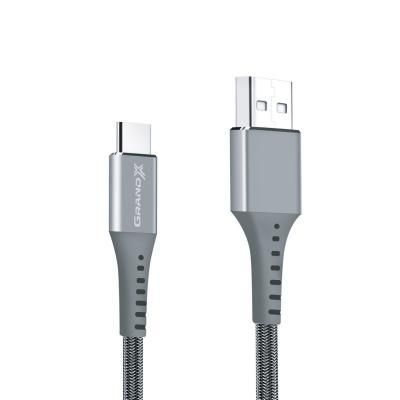 Дата кабель USB 2.0 AM to Type-C 1.2m Grey Grand-X (FC-12G) | Зображення 1