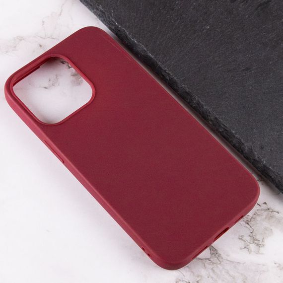 Силиконовый чехол Candy для Apple iPhone 13 Pro Max (6.7") Бордовый | Зображення 2