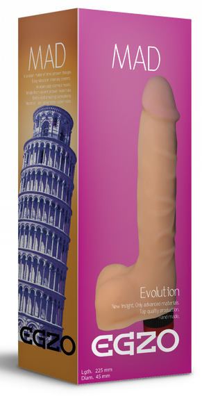 Вібратор EGZO Ciberskin V001 ( 22,5 см х 4,5 см ) Sex Aura | Зображення 4