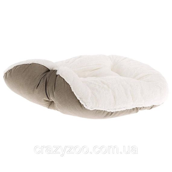 Лежак для собак та котів Ferplast Dandy F 95 зі штучним хутром сірий 95x60x21 см 82945097 | Зображення 1