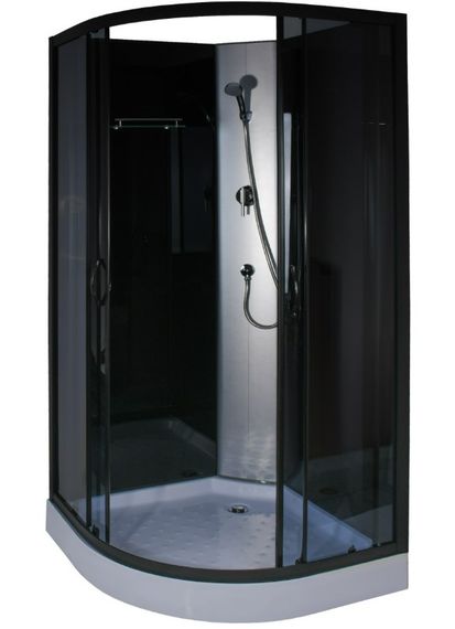 Душевой бокс BRAVO SAN L90GBB, полукруглый, без крыши | Зображення 7