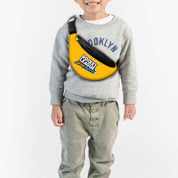 Сумка-бананка  "Rocket League" с  принтом ,32х15см,детская,молодежная (00072)