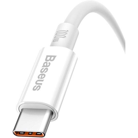 Дата кабель USB 2.0 AM to Type-C 2.0m 5A White Baseus (CAYS001402) | Зображення 3