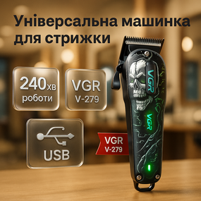 Багатофункціональний тример для стрижки волосся і бороди, Тример для стрижки волосся потужний AU-27