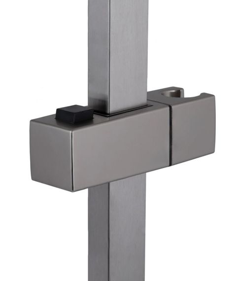 Душевая стойка Lidz Niagara 321 с держателем универсальная, Nickel, 660 мм, прямоугольная LDNIA321NKS46113 | Зображення 3