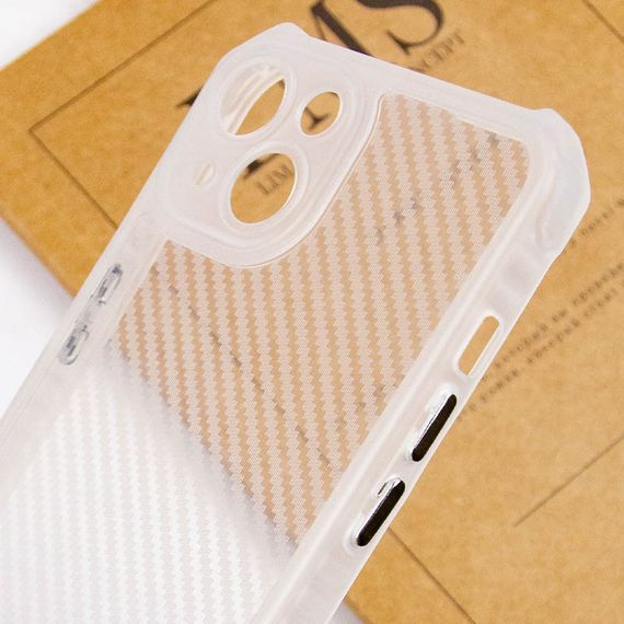 Чохол TPU Ease Carbon color series для Apple iPhone 13 (6.1") Матовий / Прозорий | Зображення 3