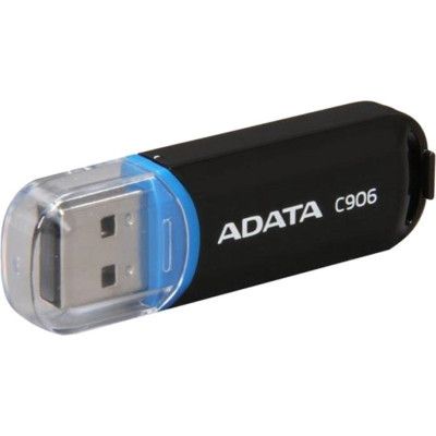 USB флеш накопитель ADATA 64GB C906 Black USB 2.0 (AC906-64G-RBK) | Зображення 1