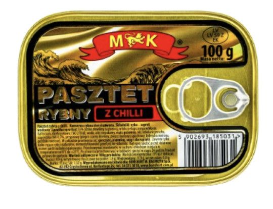 Паштет рибний  MK Rybny z chili, 100г Польша