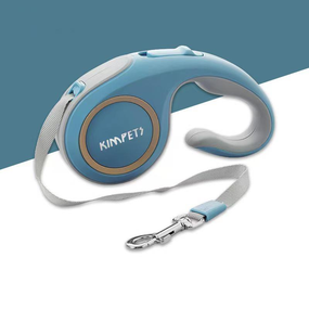 Повідець — рулетка для собак KIMPETS блакитний 5 м до 15 кг