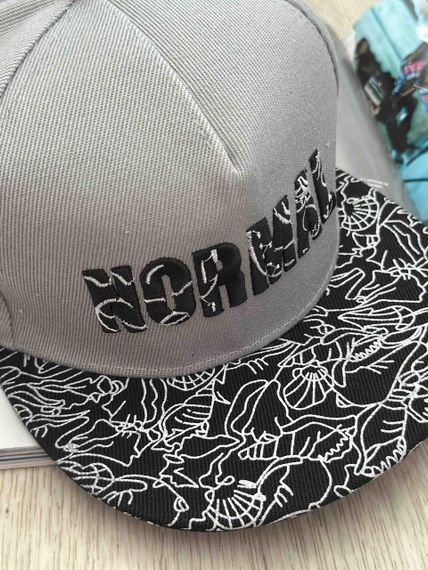 Кепка снепбек (Snapback) Normal Сірий з чорним 56-61р (9100) | Зображення 3