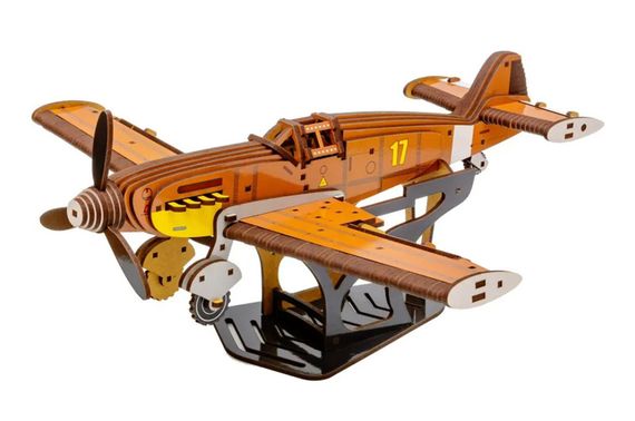 Конструктор Puz-00942 "Винищувач Bf 109" дерев'яний, 258 дет., розмір 34.6х37.5х17.5см PuzzleOK | Зображення 4