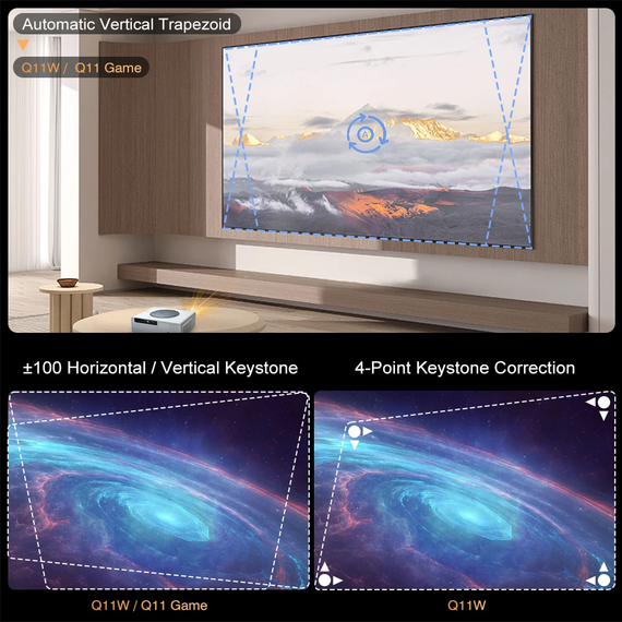 Універсальний Проектор з Автоматичною Корекцією Трапеції XPRO PANOPLUS KAP (Q11W_11699) | Зображення 8