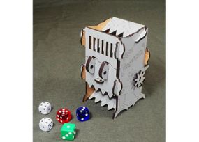 Вежа для кубиків "Нищівник кубиків" механічна (Mechanical Dice Tower: Dice Crusher) (сірий)