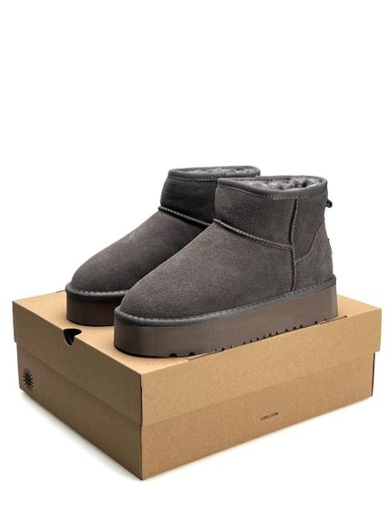Уггі UGG Classic Ultra Mini Platform Grey Fur | Зображення 2