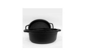 Кастрюля антипригарная Maestro - 260 x 210мм x 3,3л с крышкой-сковородкой (MR-4126)