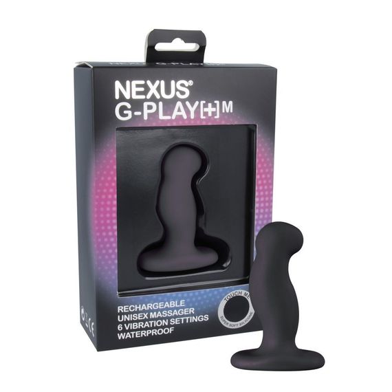 Вібромасажер простати Nexus G-Play Plus M Black, макс. діаметр 3 см, перезаряджуваний | Зображення 1
