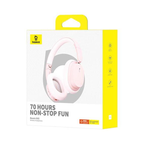 Беспроводные наушники Baseus Bowie D05 Wireless Headphones Baby Pink | Зображення 1
