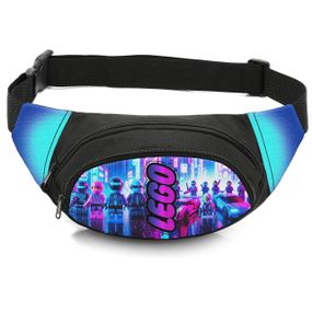 Сумка-бананка дитяча з принтом LEGO поясна сумка для хлопчика (4503)