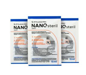 Дезінфікуючий засіб для інструментів Staleks Pro NANOsteril, 15мл