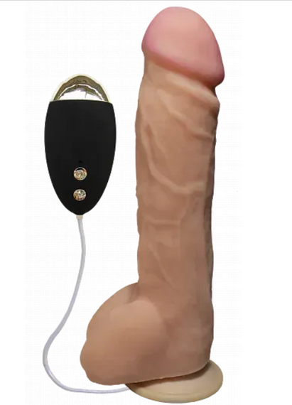 Вібратор на присоску EGZO Ciberskin DVR006 ( 23,5 см х 5 см) sexstyle | Зображення 3