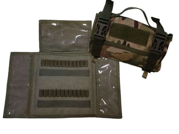 Патронташ для 338 LM, 338 NM, 300 NM, 3006 на 24 патронів з Molle з додатковими кишеннями мультикам