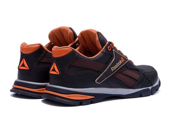 Шкіряні кросівки Reebok чорній, помаранчевий | Зображення 4