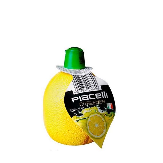 Сік лимона концентрований Piacelli Citrilemon, 200мл, Італія, у пластиковій пляшці з дозатором