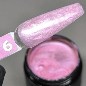 Гель для декору Mi OMGel №6 (рожевий з рожевим шимером) 5мл