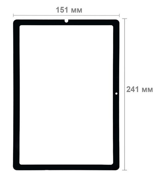 Защитное стекло BeCover 10D для планшета Samsung Galaxy Tab S6 Lite 10.4" 2020 (SM-P610 / SM-P615) - Black | Зображення 2