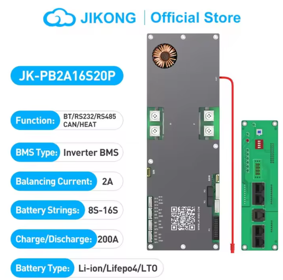 Смарт БМС Smart Bms для LiFePO4 8/16s 24/48v 350a